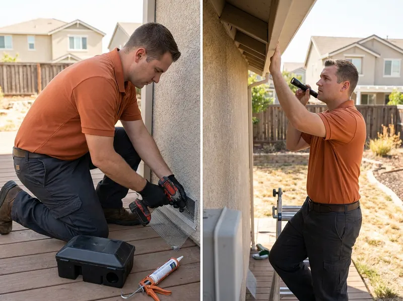 Rodent Trapping and Structural Exclusion in Roseville, CA